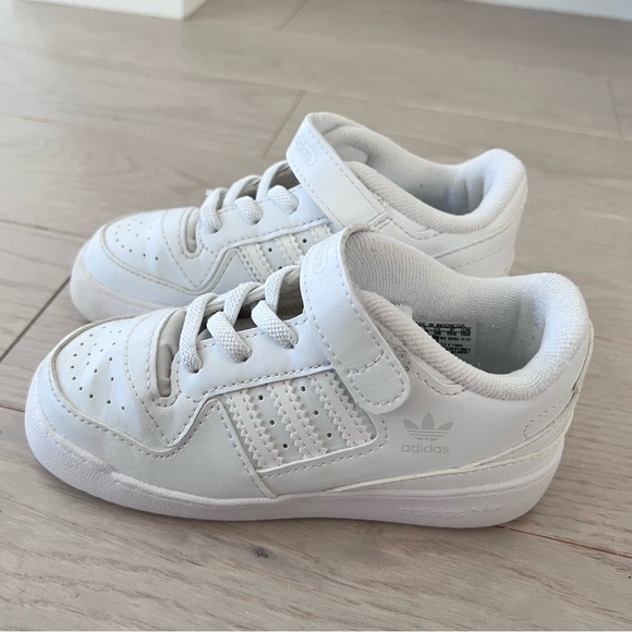 Adidas Kids Ortholite White Velcro Sneakers Shoes US Size 9K - Picture 3 of 16